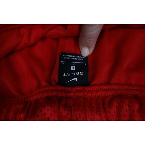 Vintage Y2K Nike Mens Small Travis Scott Mini Swoosh Above Knee Mesh Shorts Red - Picture 7 of 13